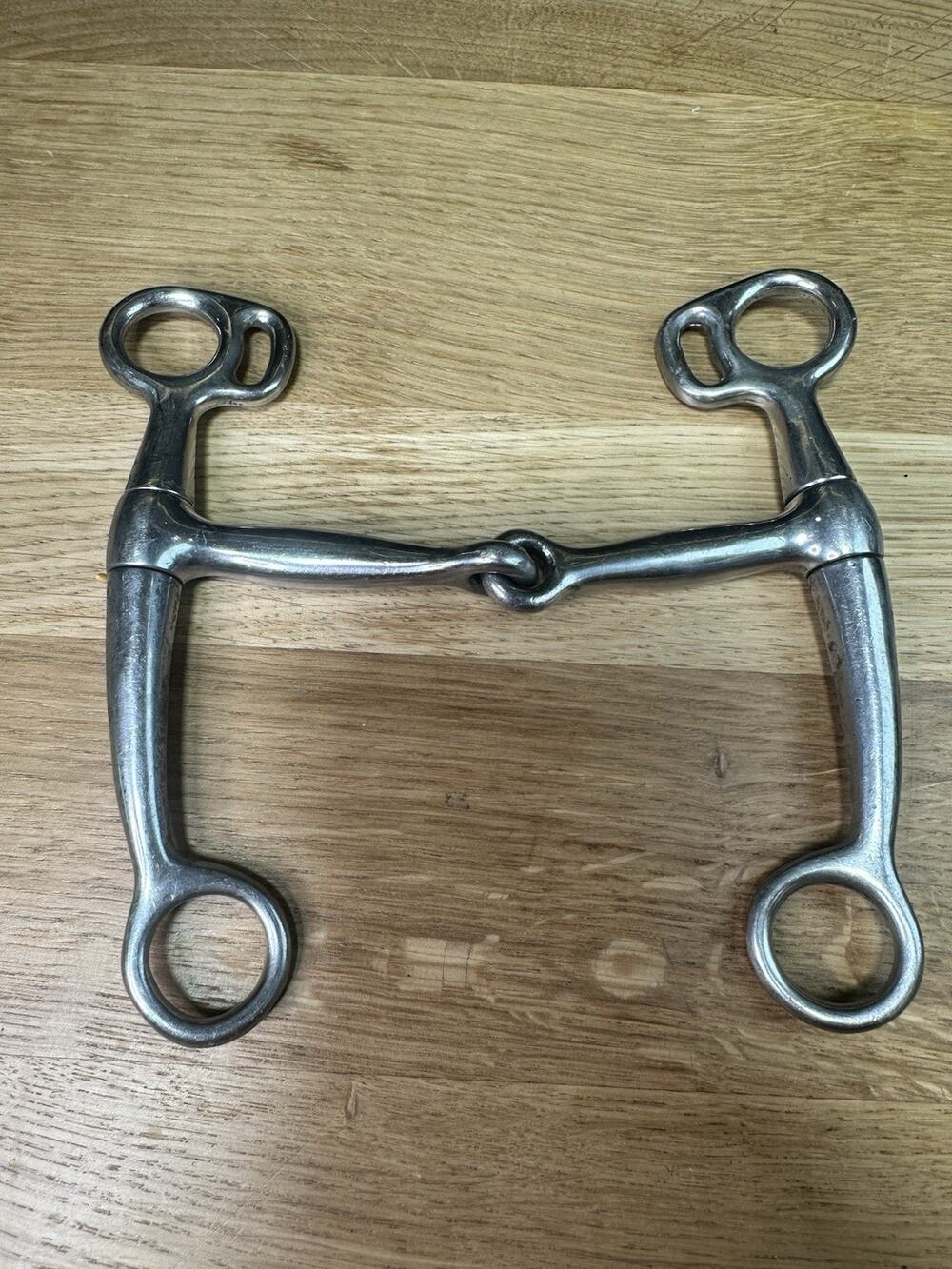 Reinsman Circle R - Tom Thumb Smooth Nickel Snaffle Horse Bit CR428
